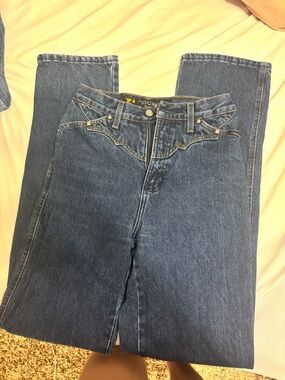 Rockies Women's Straight Leg Jeans - Dark Blue